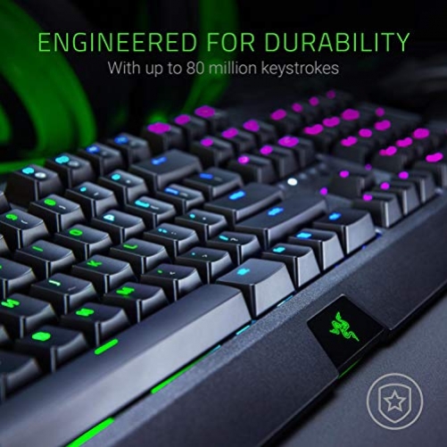 Razer BlackWidow Gaming Keyboard Green Switches Chroma RGB USA Layout QWERTY ISO