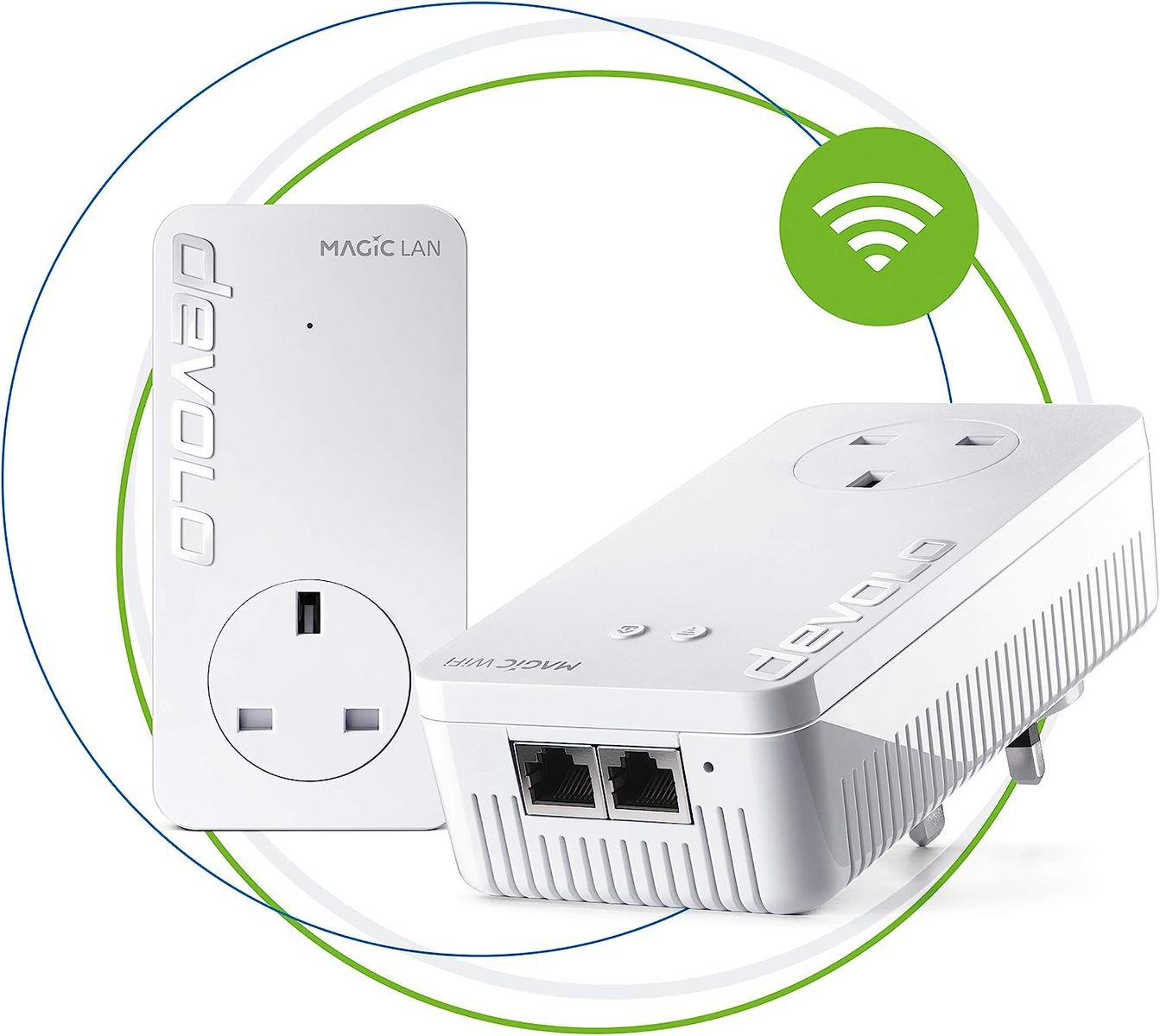 Devolo 8361 Magic 1-1200 Wi-Fi ac Starter Kit: stabiles Heimarbeiten, hohe Leistung (Mesh Wi-Fi, bis zu 1200 Mbps über Powerline, Wi-Fi Ac, Wi-Fi überall, Access Point, 2X Fast Ethernet Ports) MAGIC 1 - 1200 Mbit/s WiFi Starter Kit