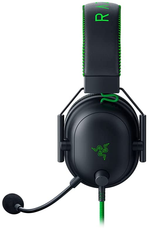 Razer BlackShark V2 Gaming Headset Virtual 7.1 Surround-Sound USB + 3.5mm Multi-Plattform Black/Green