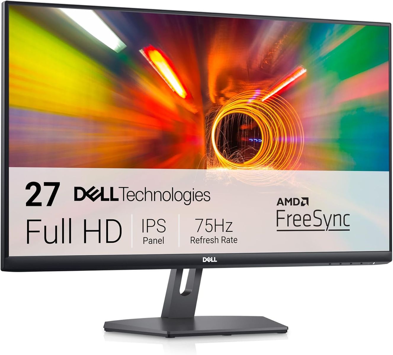 Dell S2721NX 27-Zoll Full HD (1920 x 1080) Monitor, 75Hz, IPS, 4ms, AMD FreeSync, Ultra Dünner Rahmen, 2x HDMI, Schwarz