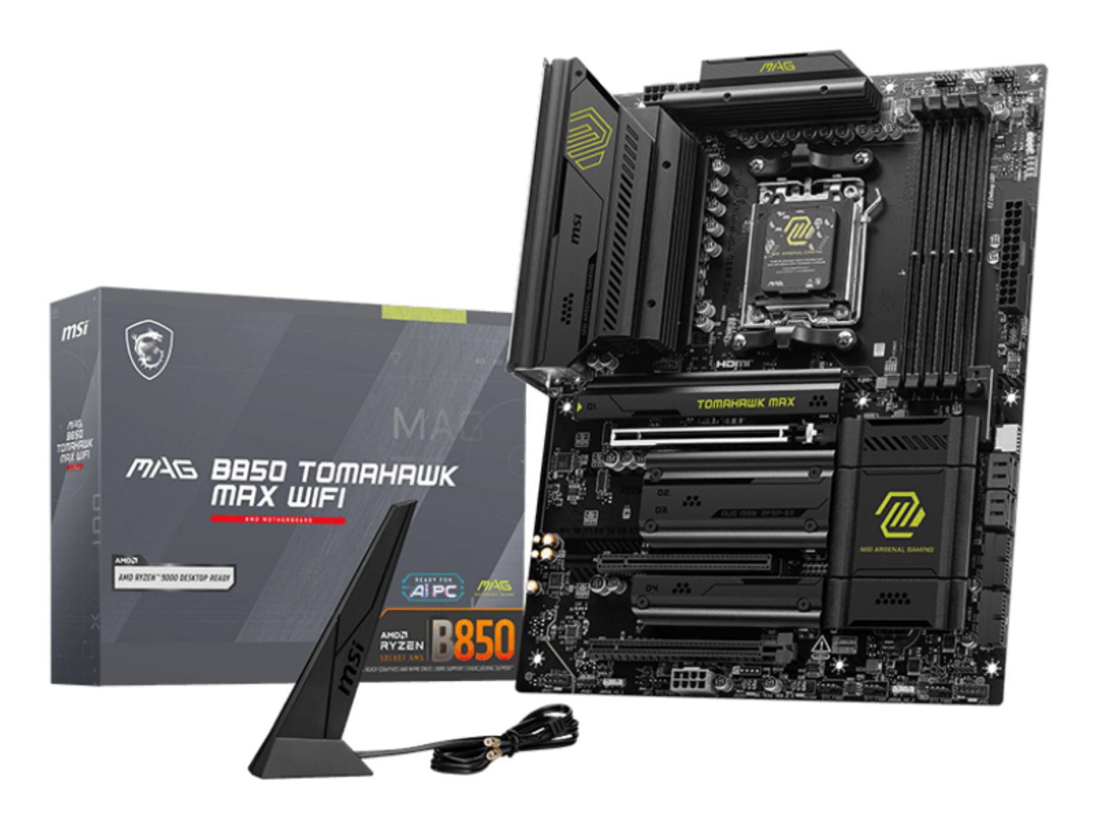 MSI MAG B850 TOMAHAWK MAX WIFI Motherboard AMD B850 Sockel AM5 ATX