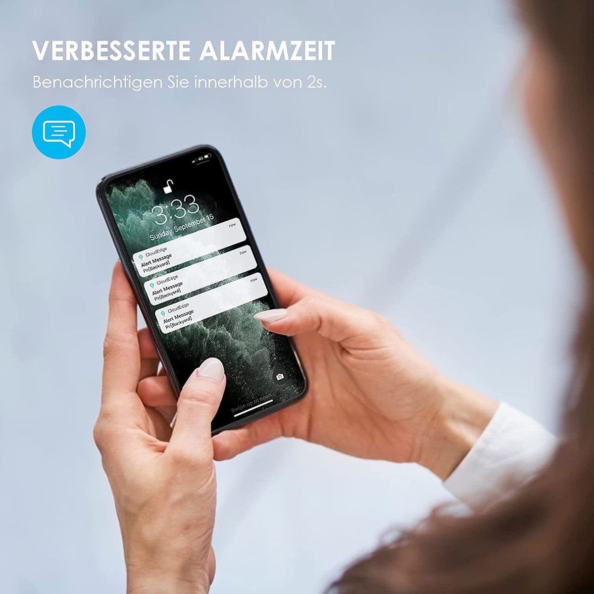 ieGeek Surveillance Camera Outdoor Battery 10400mAh, 1080P Wireless Outdoor WLAN IP Camera with PIR Motion Detector, IR Night Vision, IP65 Waterproof, 2-Way Audio, Cloud/SD Storage