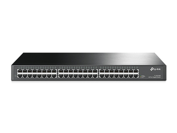TP-Link TL-SG1048(UN) V7.0 48-Port Gigabit Rackmount Switch, Unmanaged, 1U, 96 Gbit/s Switchingkapazität, 48x RJ45 10/100/1000, AC, EU