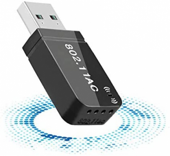 Maxesla 1200Mbps WiFi Dongle – Mini USB 3.0 WiFi Adapter AC Dual Band, WiFi Wireless Adapter kompatibel mit Windows 7/8/8.1/10/Mac OS 10.7-10.12/Mac OSX