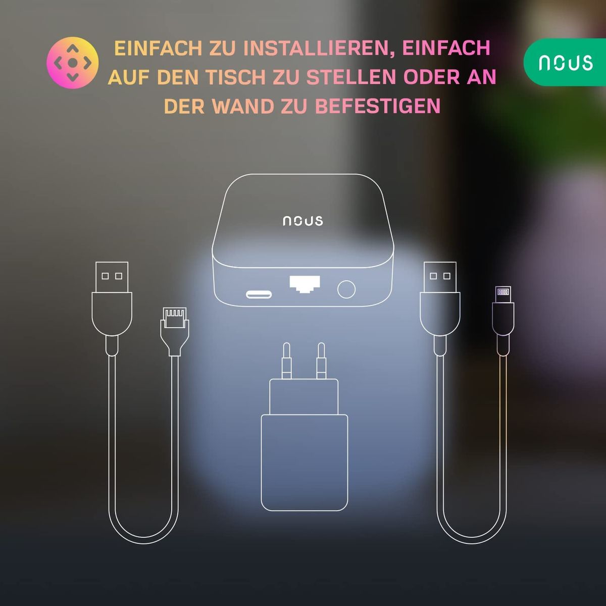 NOUS E7 ZigBee Gateway, Tuya, Smart Life, ZigBee Hub, ZigBee Bridge, ZigBee Smart Home, ZigBee Gateway Alexa, Gateway ZigBee Smart Home, ZigBee 3.0, Gateway Smart Home, Nous Smart Home App