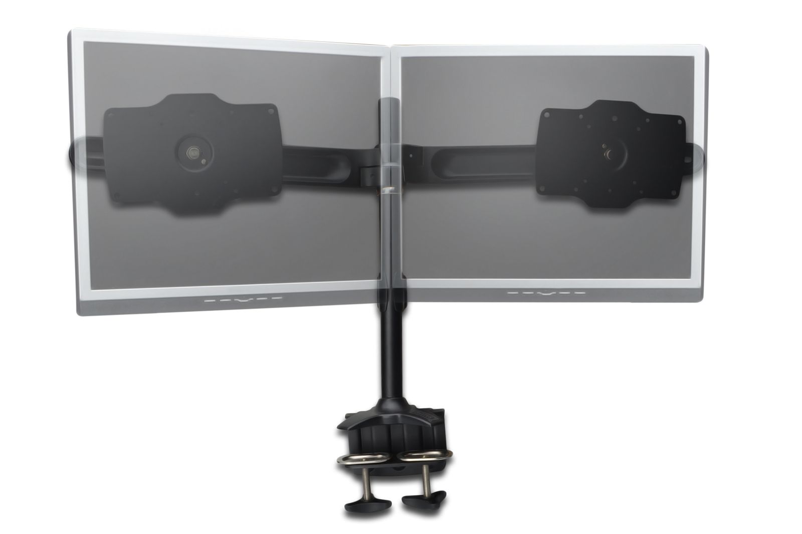 Digitus Dual Monitor Ständer, klemmen Basis, schwenkbar, rotierbar, neigbar bis 15kg