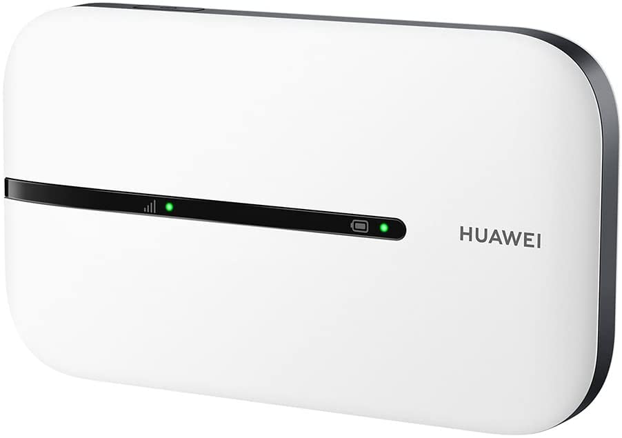 HUAWEI Mobile WiFi E5576 Mobiler WLAN-Router 4G LTE (CAT4), Download-Geschwindigkeit bis zu 150 Mbit/s, 1500 mAh Akku, Keine Konfiguration erforderlich, tragbares WLAN, Weiß