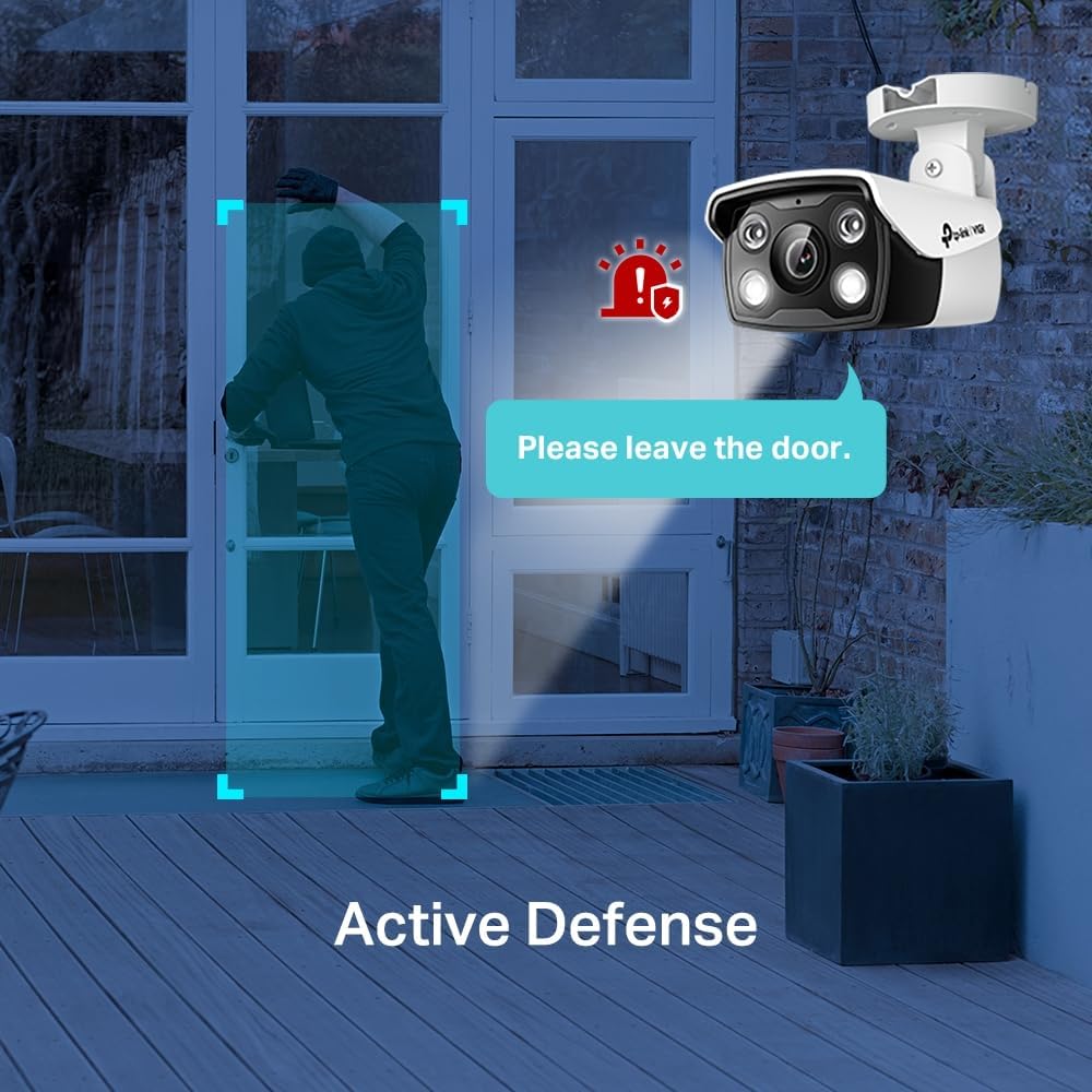 TP-Link VIGI 4MP Outdoor Vollfarb-Bullet-Netzwerkkamera, 4mm Linse