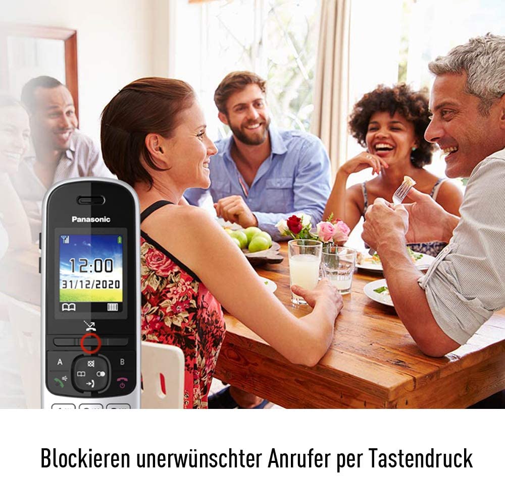 Panasonic KX-TGH710 DECT-Telefon Perleffekt Anrufer-Identifikation