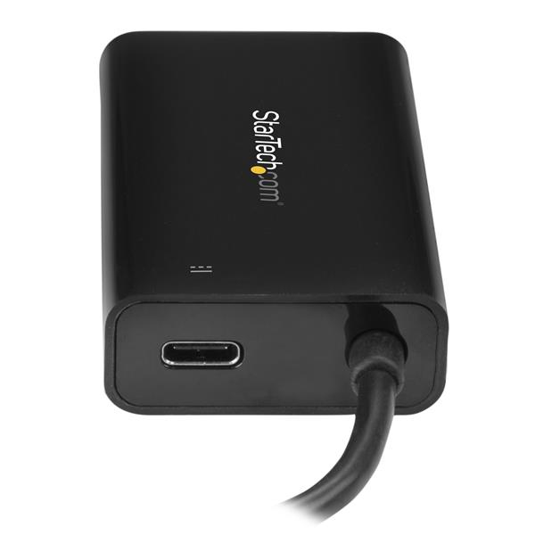 StarTech.com USB-C auf Gigabit Netzwerk Adapter mit PD 2.0 - USB 3.1 Typ-C 1Gbit/s NIC/Netzwerkadapter - USB-C/TB3 auf 1GbE RJ45/LAN - Windows, MacOS, Chromebook - Schwarz