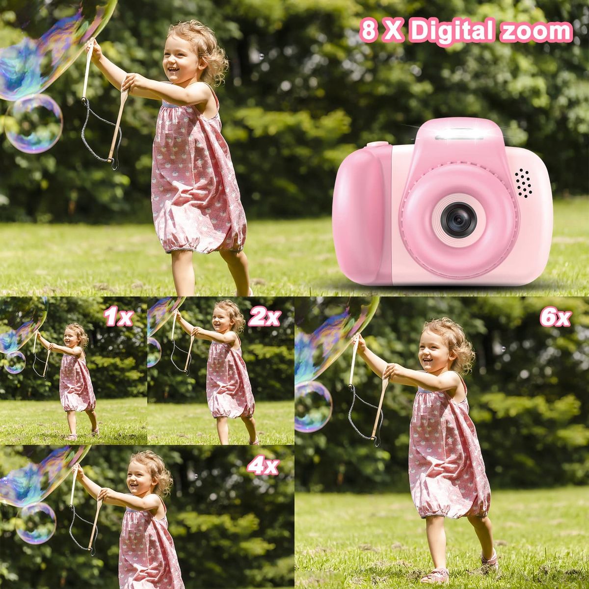 AONISE Kinderkamera,Fotoapparat, Selfie Digitalkamera Kinder, Videorecorder, mit Blitzlampe, Spielzeug ab Junge Und Mädchen, Geschenk Für Kinder Im Alter Von 3 Bis 12 Jahre(Rosa) AONISE Kinderkamera,Fotoapparat, Selfie Digitalkamera Kinder, Videorecorder, mit Blitzlampe, Spielzeug ab Junge Und Mädchen, Geschenk Für Kinder Im Alter Von 3 Bis 12 Jahre(Rosa)