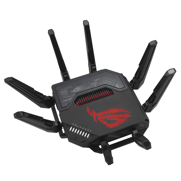 ASUS ROG Rapture GT-BE98 WLAN-Router Wi‑Fi 7 (802.11be) Quad-Band 10 Gbit Ethernet 6x LAN USB 3.2 Schwarz