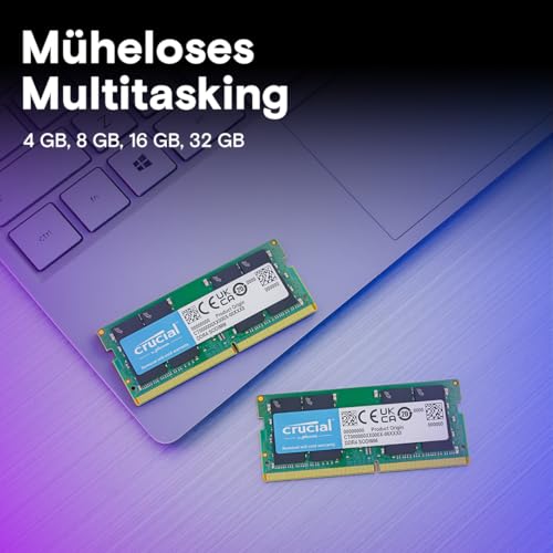 Crucial CT32G4SFD832A 32 GB DDR4 SO-DIMM 3200 MHz Laptop-Speichermodul CL22 1.2 V