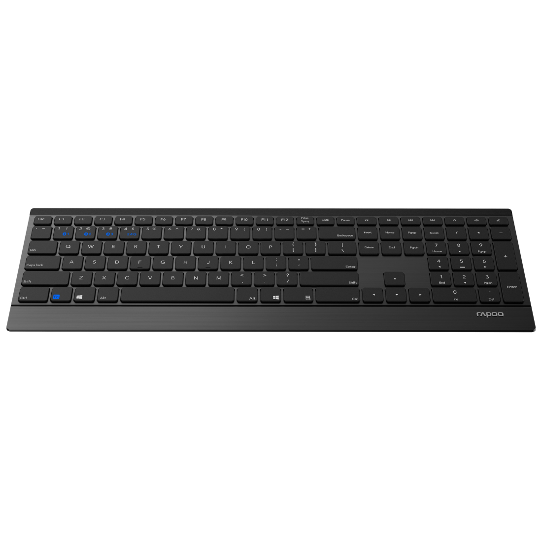 Rapoo 9500M kabelloses Multi-Mode Deskset Tastatur & Maus schwarz QWERTZ DEU