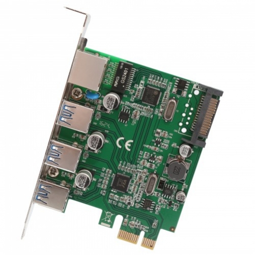 SYBA SD-PEX50100 Eingebaut RJ-45,USB 3.0 Schnittstellenkarte/Adapter