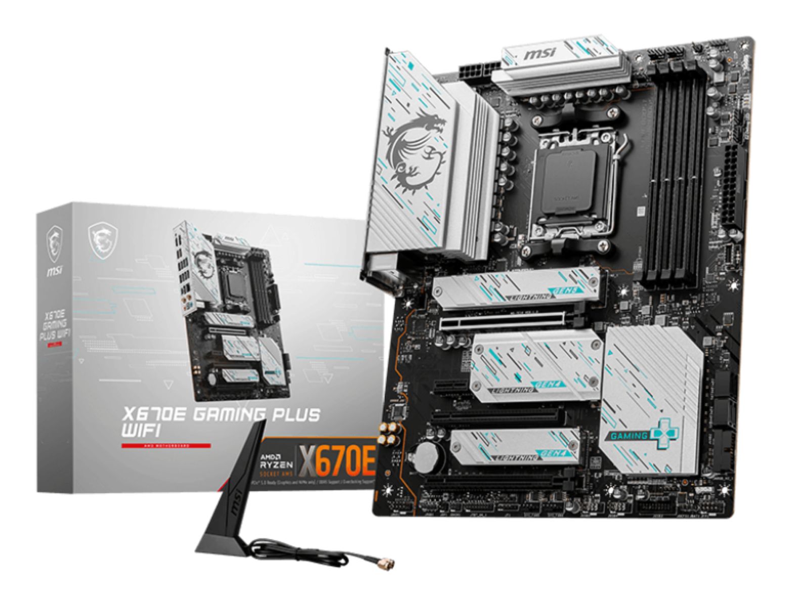 MSI X670E GAMING PLUS WIFI Motherboard AMD X670 Sockel AM5 ATX