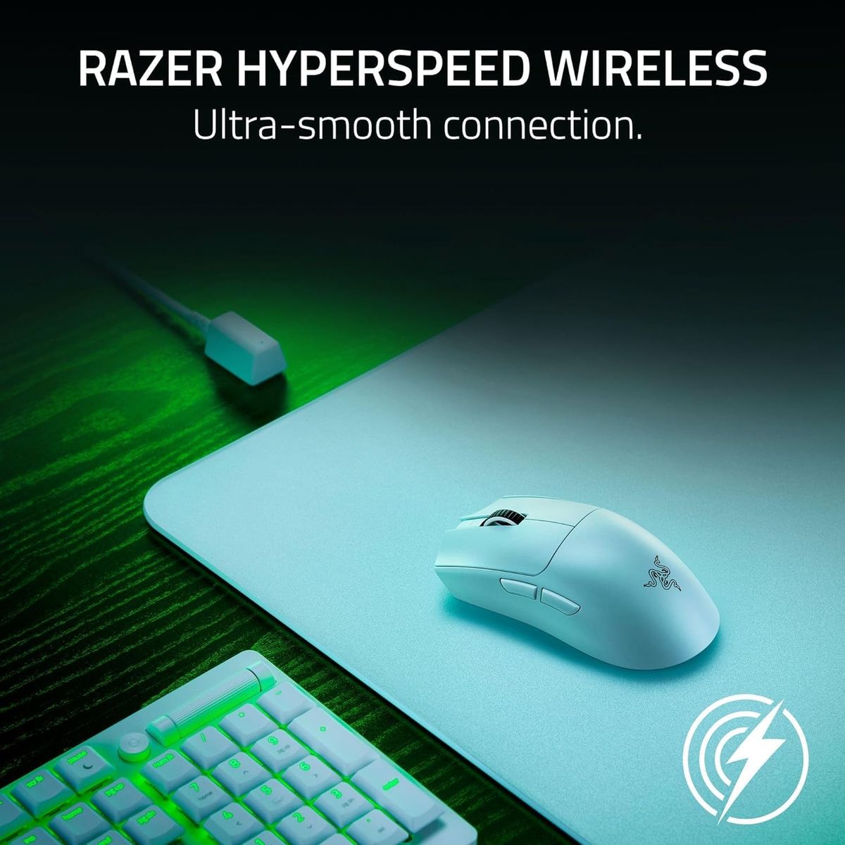 Razer Viper V3 Pro Wireless Esports Gaming Maus: Symmetrisch - 54g Leichtgewicht - 8K Polling - 35K DPI Optischer Sensor - Gen3 Optische Schalter - 8 programmierbare Tasten - Weiß