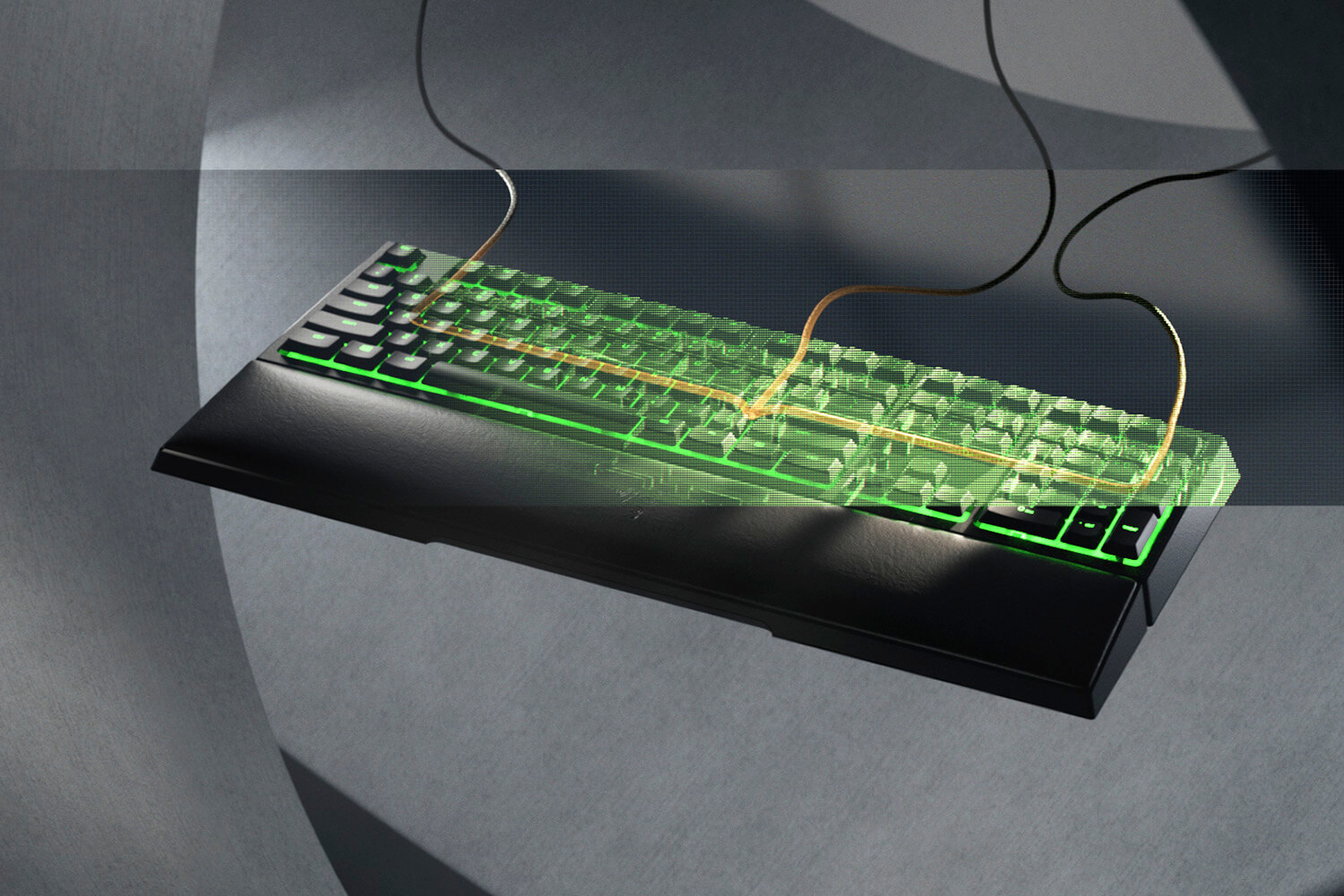 Razer Ornata V2 Gaming Keyboard Mecha-Membrane Switches Chroma RGB DEU Layout QWERTZ