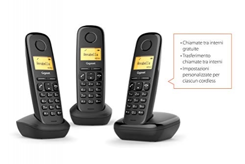 Gigaset A170 Trio Analoges/DECT-Telefon Anrufer-Identifikation