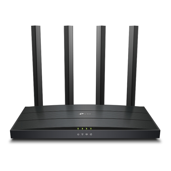 TP-Link Archer AX12 WLAN-Router, Wi‑Fi 6 (802.11ax), Dual-Band 2,4/5 GHz, 1501 Mbit/s, Schnelles Ethernet, 4x LAN, Ethernet-WAN, Schwarz