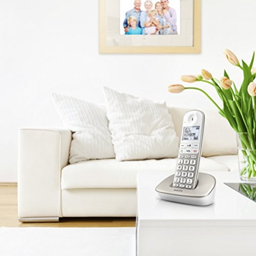 PHILIPS XL4901S/38 schnurloses Telefon große Tasten hörgerätekompatibel