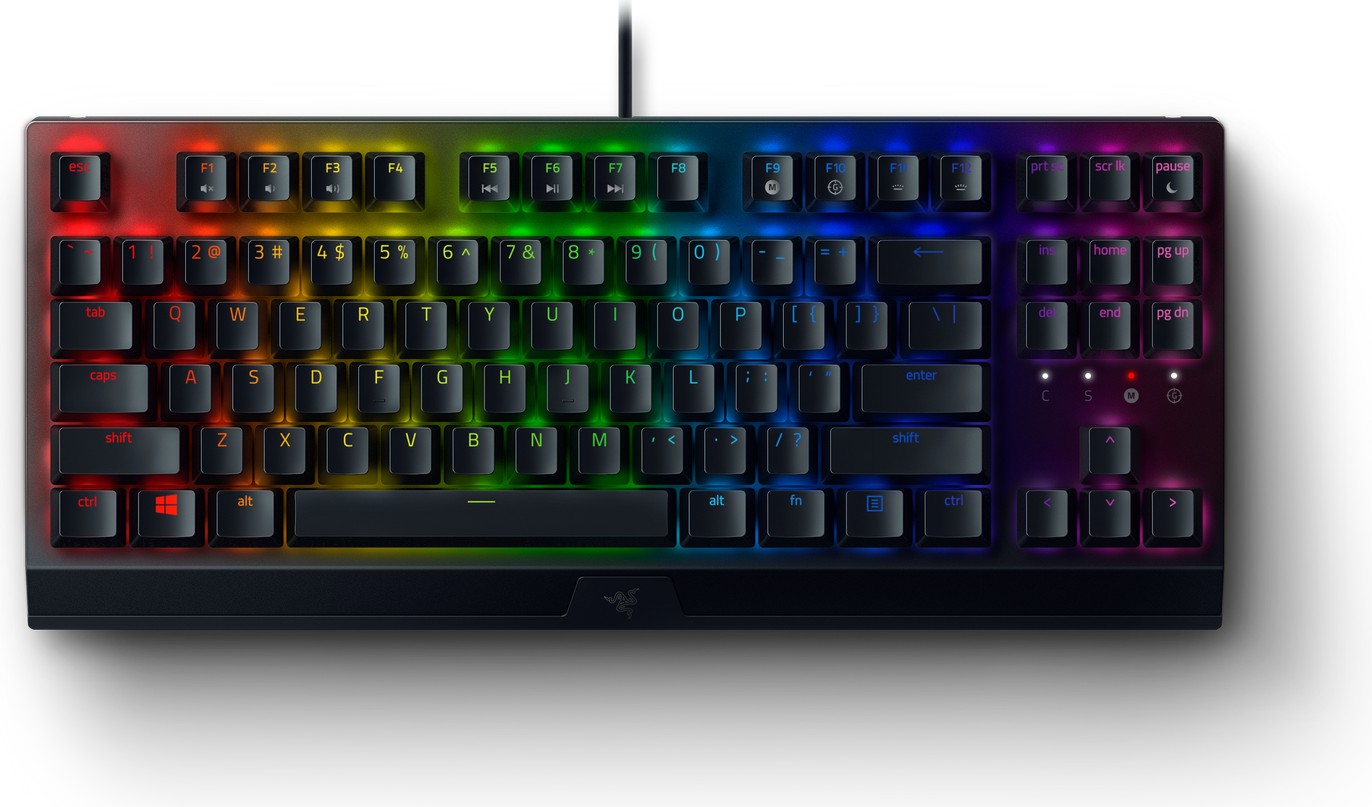 Razer BlackWidow V3 TKL Gaming Keyboard Green Switches Chroma RGB UK Layout QWERTY