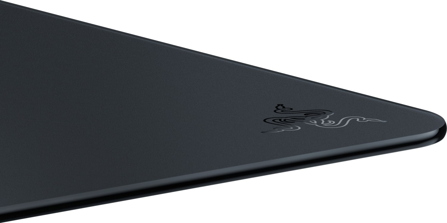 Razer Atlas Tempered Glass Gaming Mousepad Hard Ultra-Smooth Surface 450x400x5mm Black