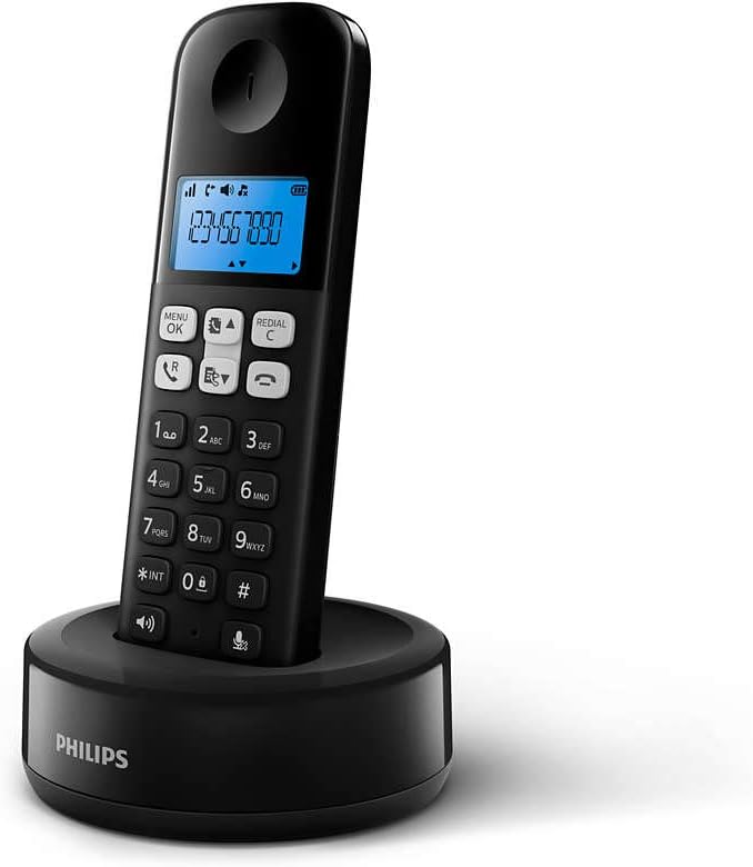 Philips Telefono D1611 Schwarz
