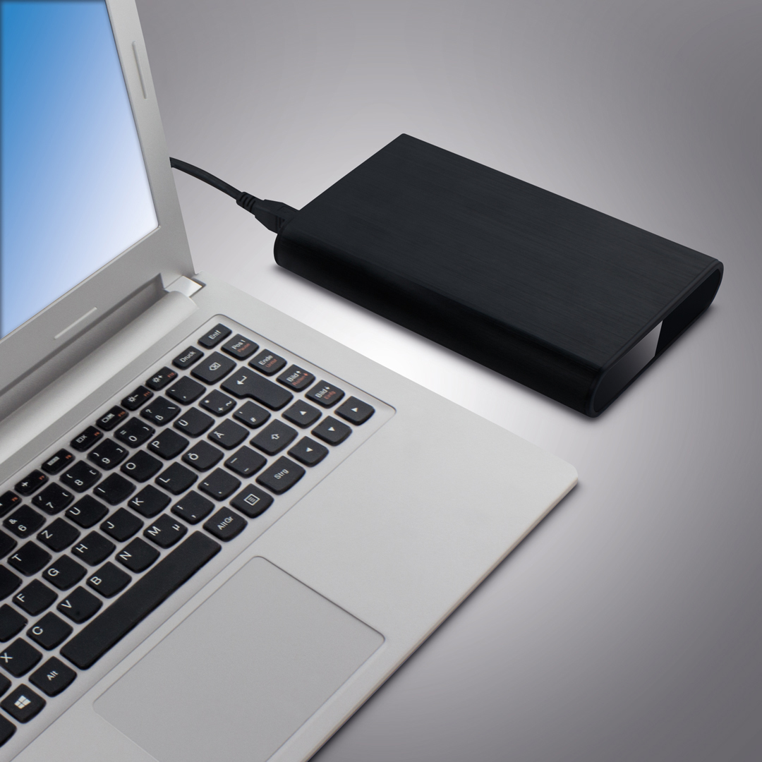 FANTEC 1973 DB-ALU31 Externes Festplattengehäuse (für den Einbau einer 3,5 Zoll und,2,5 Zoll SATA SATA I/II/III HDDs und SSDs Festplatte. Mit USB 3.1 Typ-C SUPERSPEED+ 10G Anschluss, schwarz