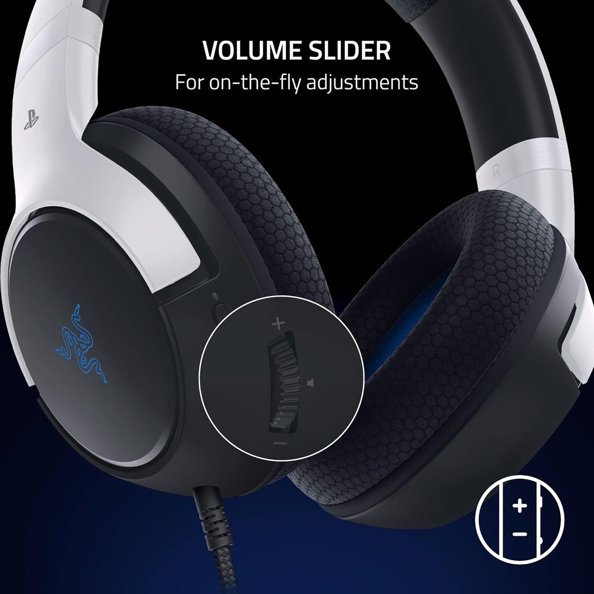 Razer Kaira X PlayStation Licensed Gaming Headset Stereo 3.5mm for PS PC Mobile White