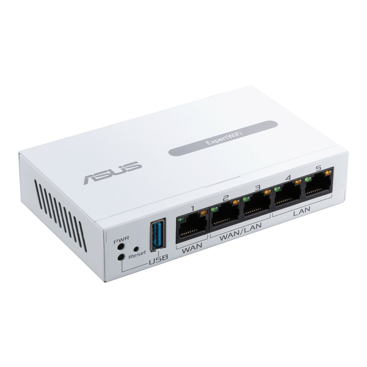 ASUS ExpertWiFi EBG15 Kabelrouter, Ethernet-WAN, Gigabit Ethernet, 4x LAN, 2x WAN/LAN, USB 3.2 Gen1, VPN & VLAN, 12 V/1,5 A, Weiß