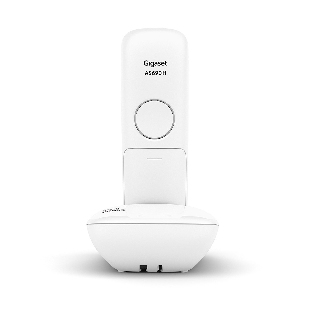 Gigaset AS690 Schnurloses DECT-Telefon, Analog, Anrufer-Identifikation, Freisprecheinrichtung, 2" Display, Weiß, NiMH-Akku