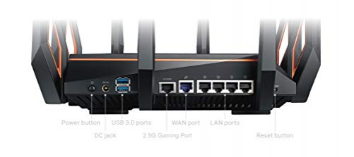 ASUS Rapture GT-AX11000 WLAN-Router Tri-Band 2,4 GHz 5 GHz Gigabit Ethernet