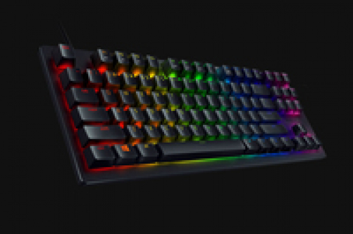 Razer Huntsman TE Gaming Keyboard Optical Red Switches TKL RGB USA Layout QWERTY ISO