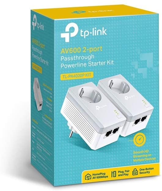 TP-Link TL-PA4020P KIT PowerLine Netzwerkadapter 600 Mbit/s Eingebauter Ethernet-Anschluss 2 Stücke