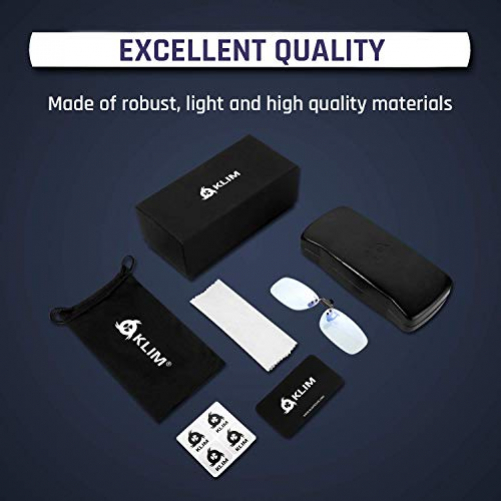 KLIM Protect OTG Clip-On-Brille zum Blockieren von blauem Licht an Bildschirmen