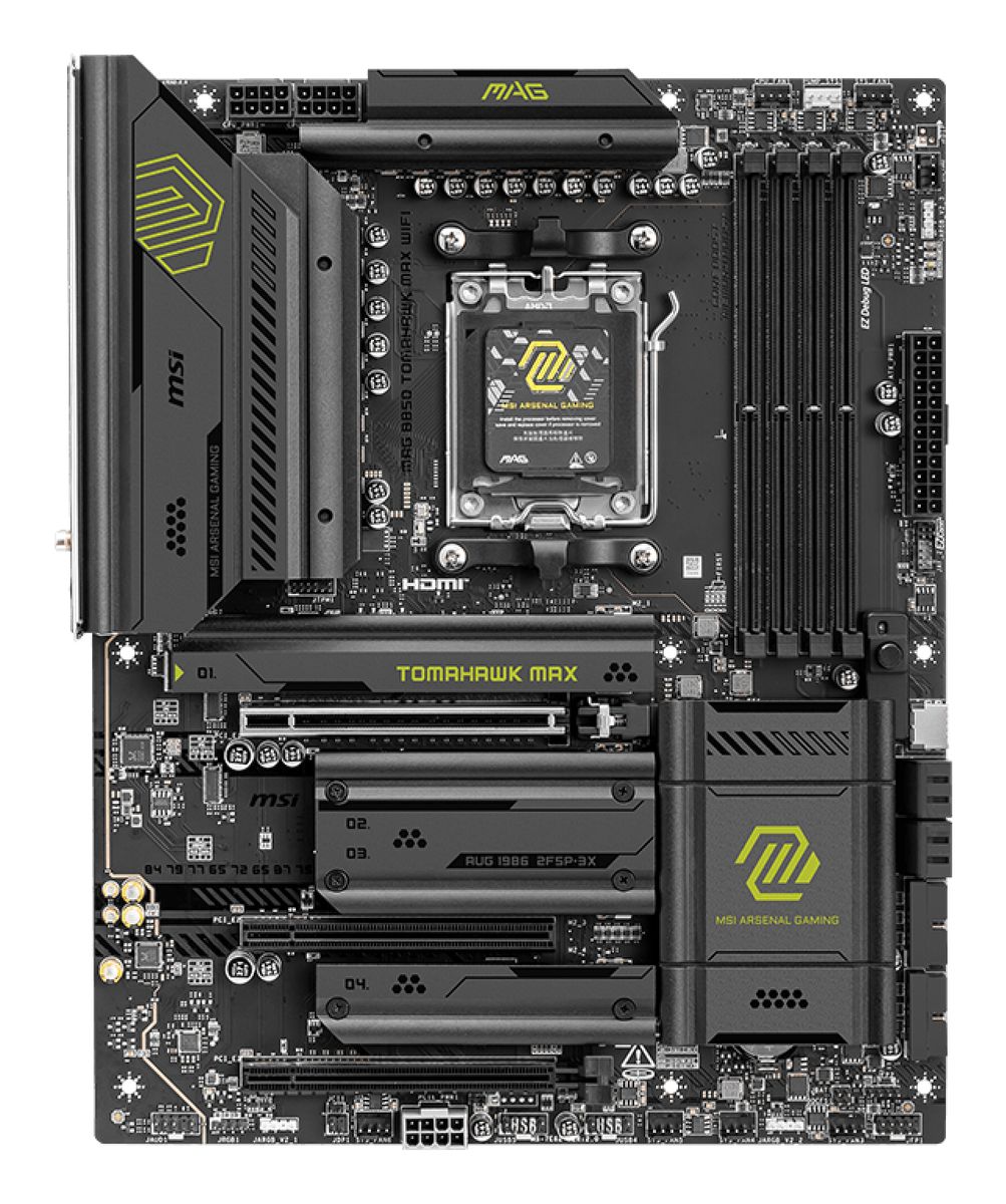 MSI MAG B850 TOMAHAWK MAX WIFI Motherboard AMD B850 Sockel AM5 ATX