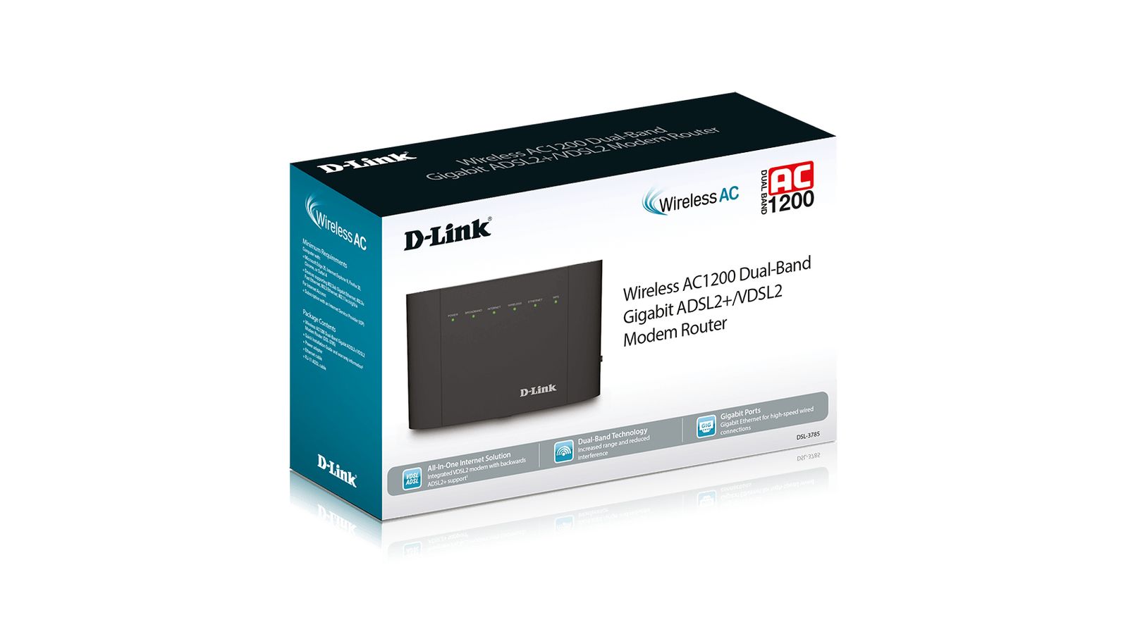 D-Link DSL-3785 Wireless Dual Band Gigabit Ethernet Modem Router Annex A