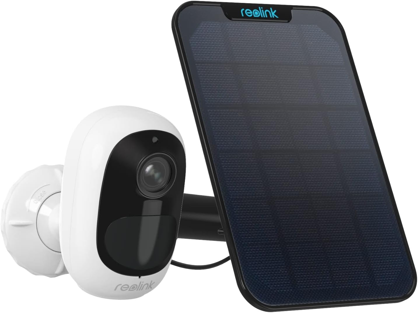 Reolink Solar Überwachungskamera Aussen Akku, Standalone, 2K 3MP HD, Kabellose WLAN Kamera Outdoor mit Person/Fahrzeugerkennung, 2,4GHz WiFi, Alarmfilterung, Keine Monatsgebühr, Argus 2E+Solarpanel