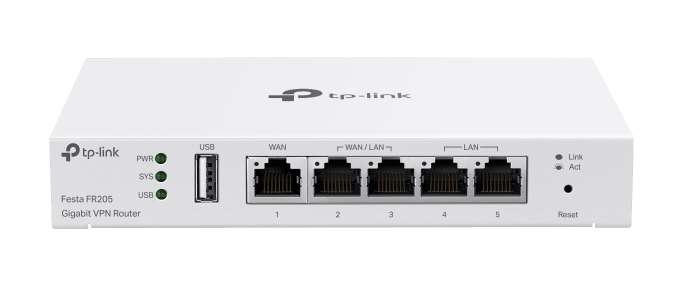 TP-Link Festa FR205 Kabelrouter 10 Gigabit Ethernet, 100 Gigabit Ethernet, Gigabit Ethernet Weiß