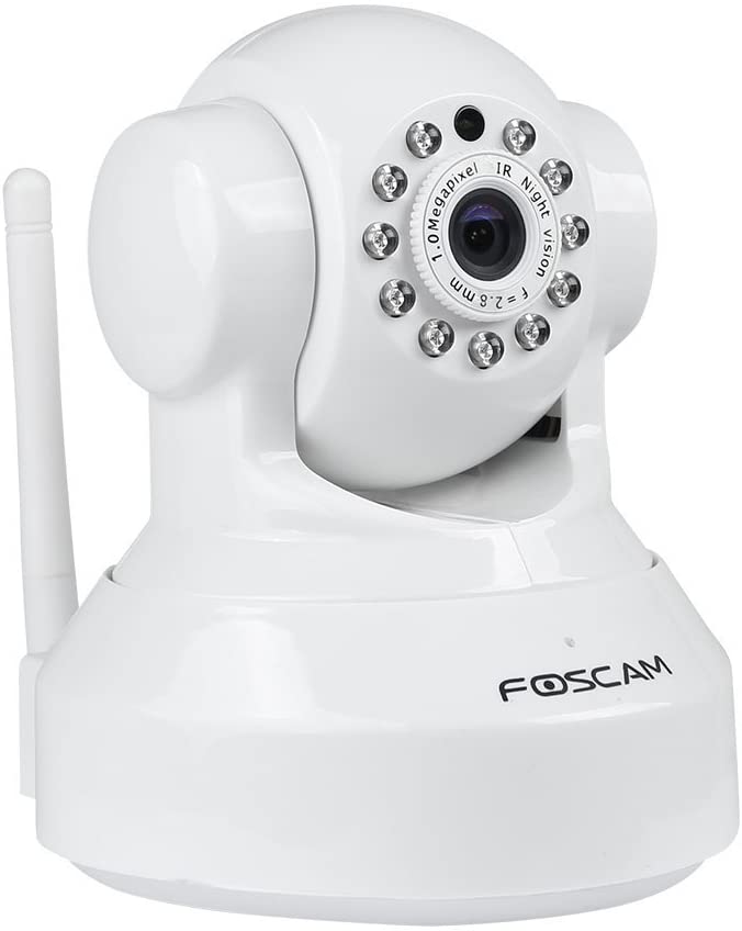 Foscam FI9816P – Wireless security IP Camera Indoor | MicroSD | 720P HD Security Camera | WiFi | Live Transmission White
