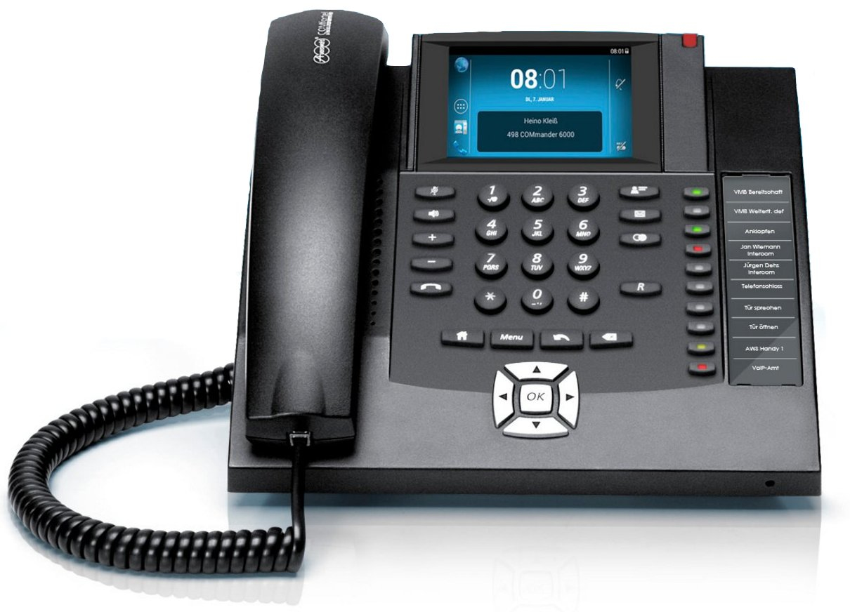 AUERSWALD 90071 Telefon COMfortel 1400 IP schwarz