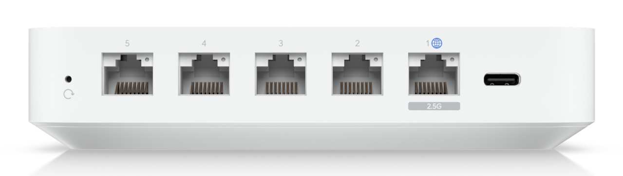 Ubiquiti UCG-ULTRA Gateway Controller 1000 Mbit/s, 4x Gigabit-LAN, ARM Cortex-A53 1,5 GHz, 3 GB RAM, 16 GB Flash, Weiß, EU