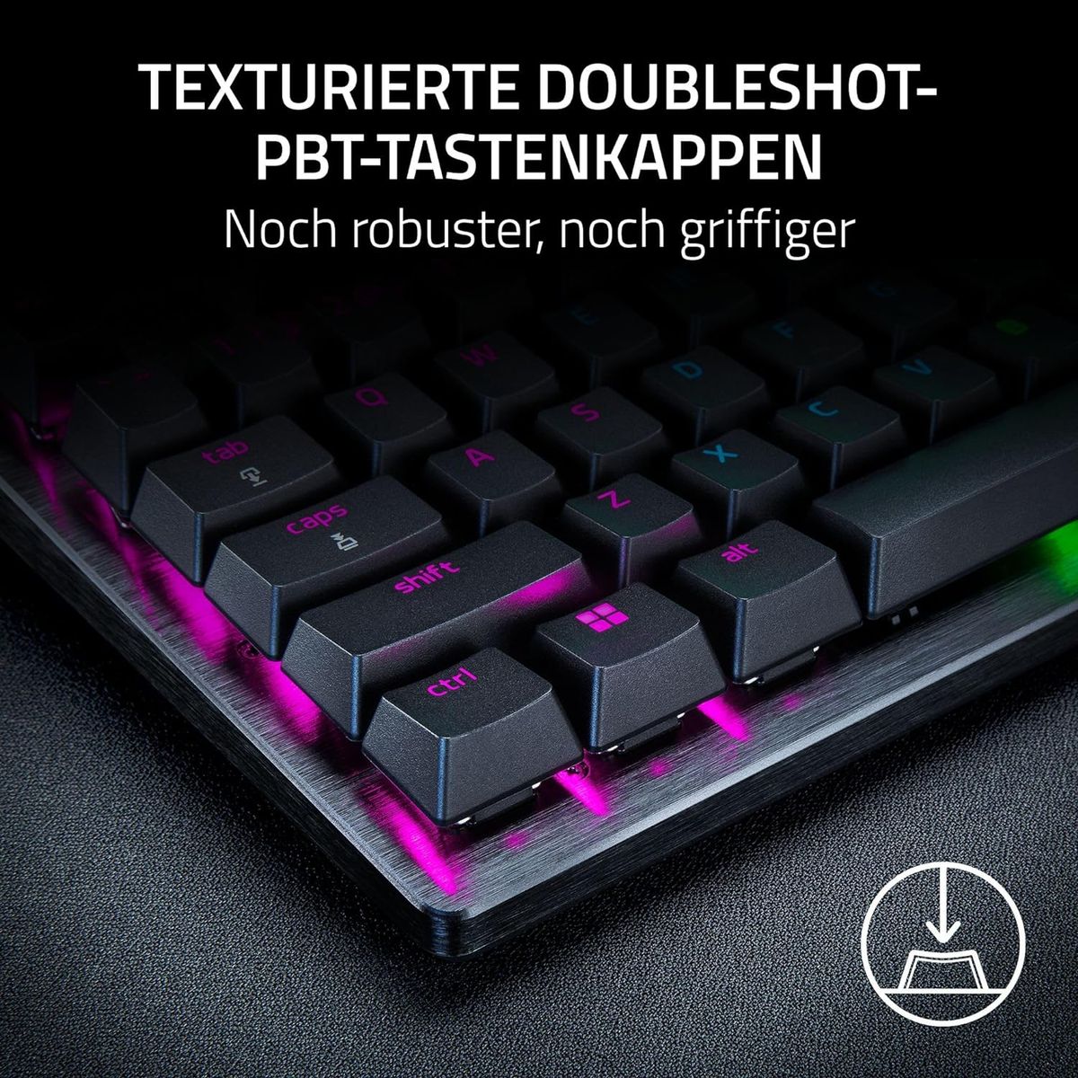 Razer Huntsman V3 Pro Gaming Keyboard Media Buttons Analog Optical Switches Chroma RGB DEU Layout QWERTZ