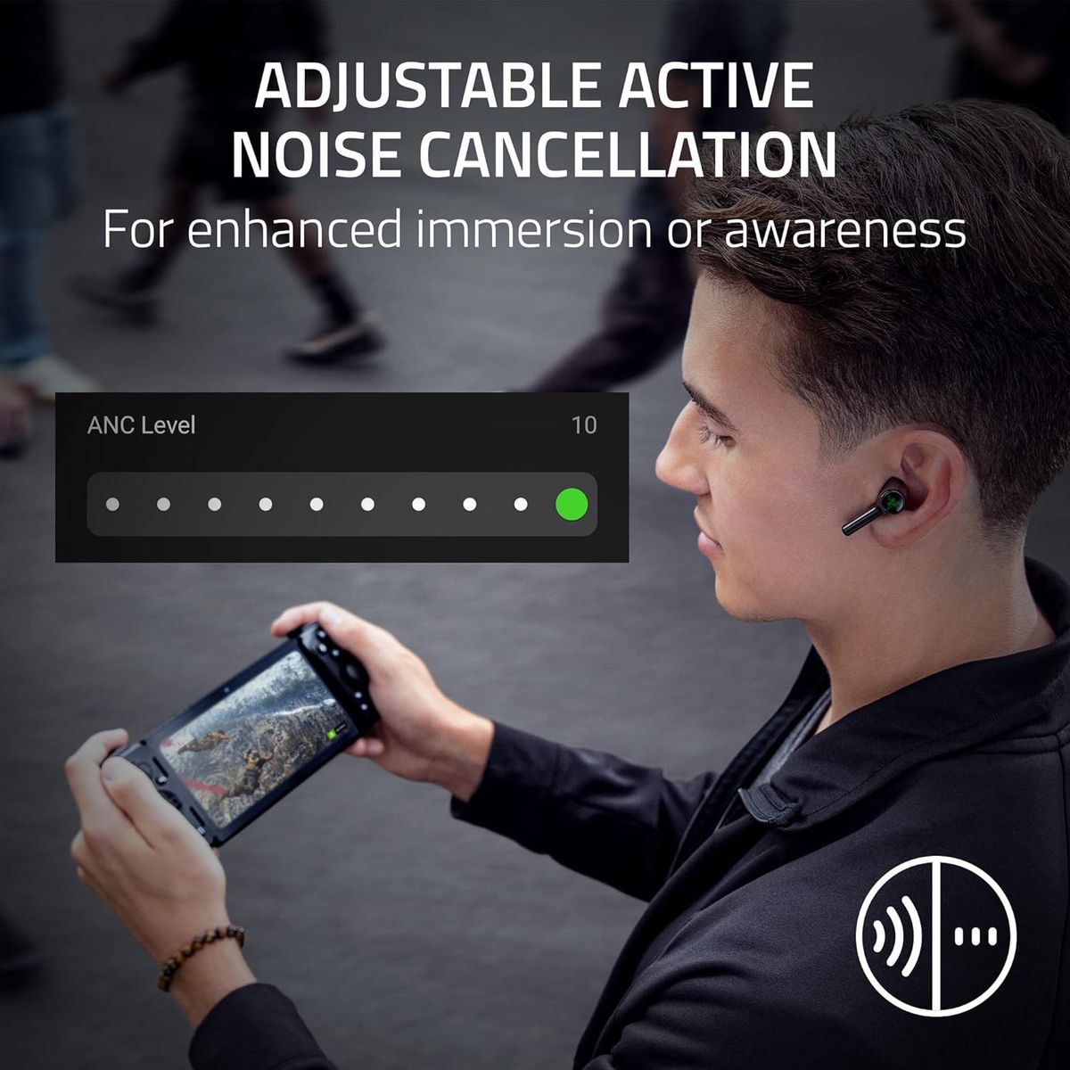 Razer Hammerhead Pro HyperSpeed Gaming Headset Dual Wireless Multi-Plattform ANC Chroma RGB Black