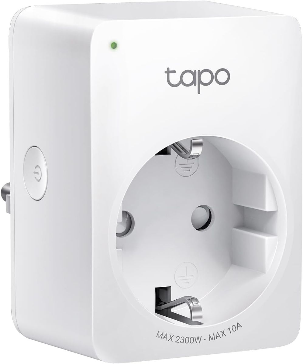 TP-Link Tapo P100MA WLAN-Steckdose, Matter-zertifiziert, Fernsteuerung, Zeitplan, Familienfreigabe, kompatibel mit Alexa, 2.4GHz WLAN V1