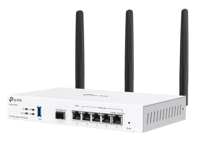 TP-Link FESTA FR365 WLAN-Router Gigabit Ethernet Dual-band (2.4GHz + 5GHz or 2.4GHz + 6GHz) Weiß