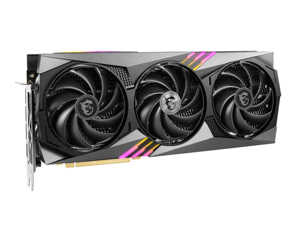MSI GeForce RTX 4070 GAMING X TRIO 12G, 12 GB GDDR6X, PCIe 4.0, 3x DisplayPort 1.4a, 1x HDMI 1.2a, 215 W, 16-pin