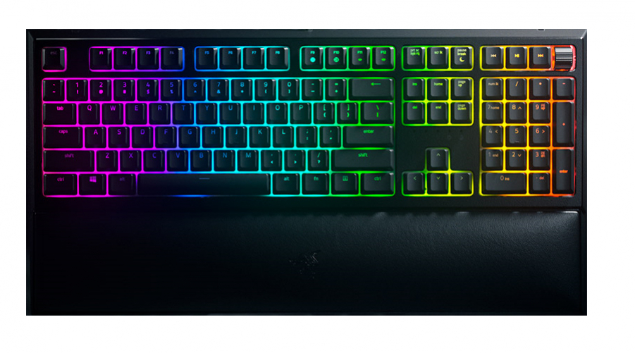 Razer Ornata V2 Gaming Keyboard Mecha-Membrane Switches Chroma RGB USA Layout QWERTY ISO