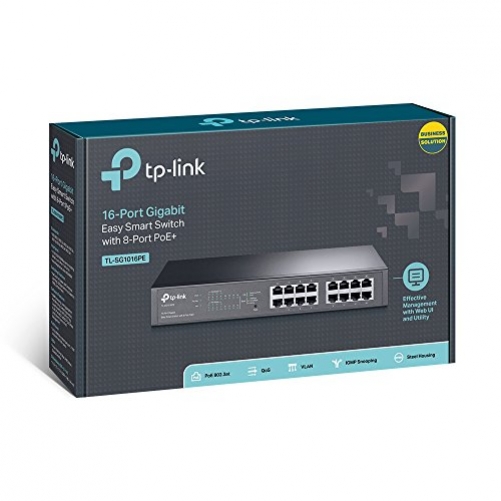 TP-Link 16-Port Gigabit Easy Smart Switch 8-port PoE+